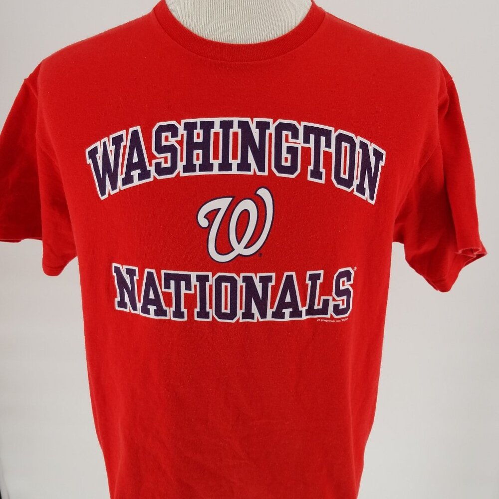 MLB Washington Nationals Red T-Shirt Adult L Genuine Merchandise Baseball Large